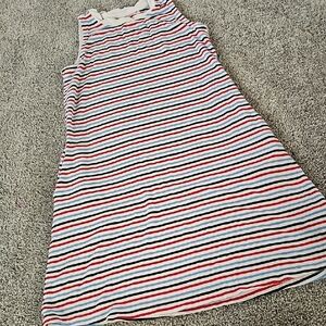 E7🔹️Wonder Nation Striped Casual Dress - Red, Blue, White